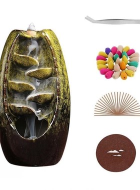 Mountain River Handicraft Incense Holder Ceramic Backflow Wa