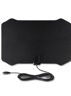 Flat HDTV HD TV Aerial with Amplifier 50 Miles Range VHF UHF