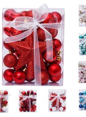 30 Pieces Christmas Baubles Set Xmas Tree Pendant Balls Deco