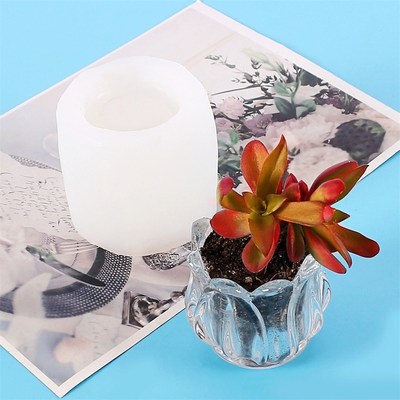 Succulent Plants Concrete Bonsai Silicone Mold Crystal Epoxy