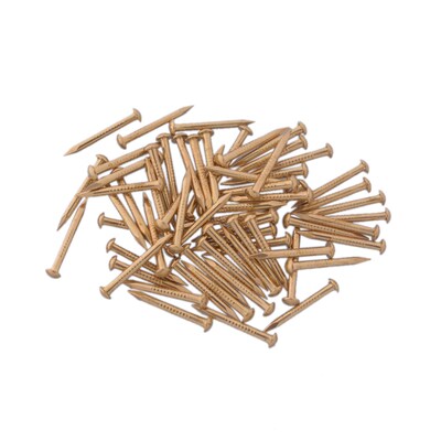 50pcs 21X2MM Chinese Archaize Round Head Gold Antique Pure C