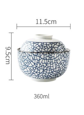 4.5 inch /6.5 inch Ceramic Cover Bowl nder Glazed Color Soup