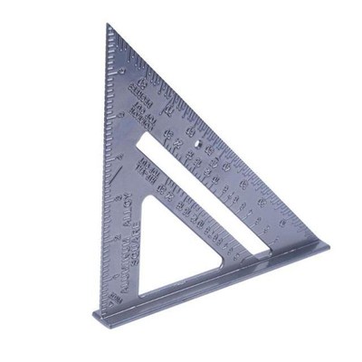 7 inch Metal Triangle Ruler Protractor 90 Degree Angle Inch