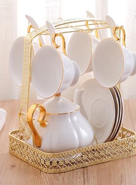 Mug Holder Coffee Rack Coffee Cup Holder Tea Set Stand Dishe