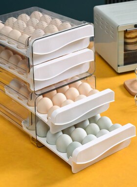 60 Grid Household Egg Storage Box Drawer-Type Refrigerator S