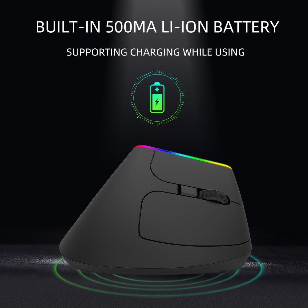 M618D Ergonomic Vertical Mouse rechargeable Wireless 2.4GHz