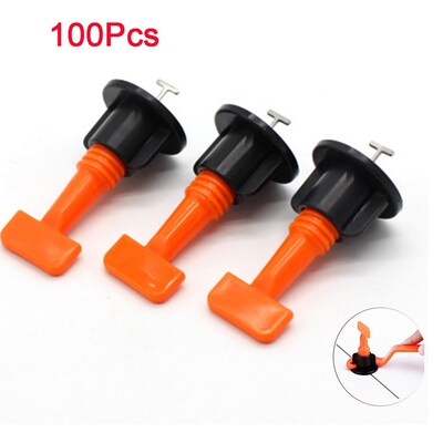 100Pcs Reusable Anti-Lippage Tile Leveling System Locator To