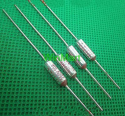 10 pieces 12*4mm L*D Thermal Fuse 167C TF Cutoff 250V 10A El