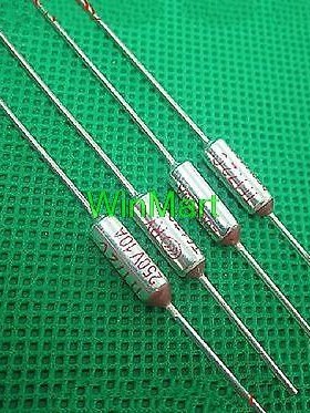 10 pieces 12*4mm L*D Thermal Fuse 167C TF Cutoff 250V 10A El
