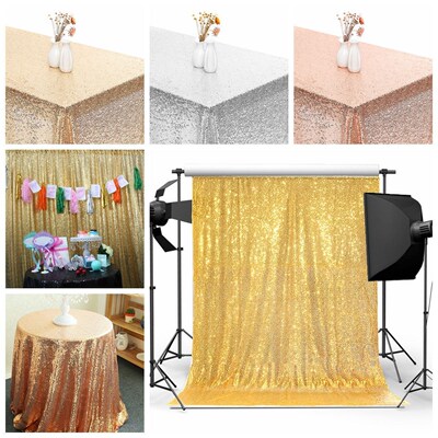 120x210cm Sequin Backgrounds Fabric Curtain Birthday Weddin