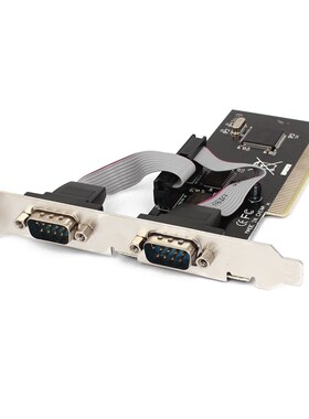 2 port PCI serial RS232 DB9 adapter card controller support