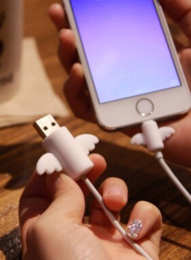 1Pair=2PCS Angel Cable Protector Winder Cover Protect Case W