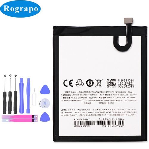 New 4000mAh BA621 Replacement Battery For Meizu Note 5 meila
