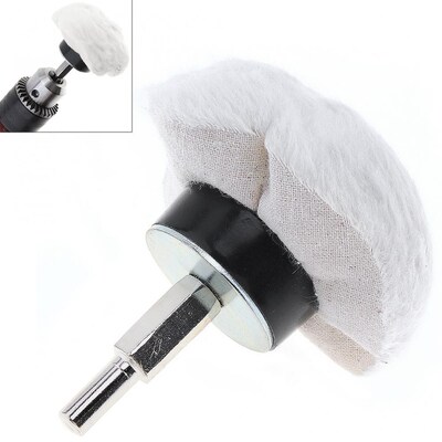 3 Inch Cotton Pad Semicircular White Cloth Polishing Wheel M