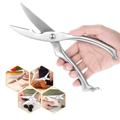 10'' Heavy Duty Stainless Chicken Bone Scissor Kitchen Poult