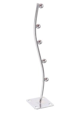 Wall Mount Waved Waterfall Hanger Rack 5 Beads Garment Displ