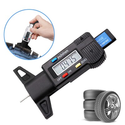 *Car Digital Tyre Tire Tread Depth Gauge Meter Measurer Tool