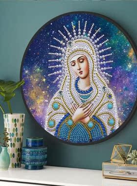 5D DIY Diamond Painting Hanging Ornament Tassel Round Specia