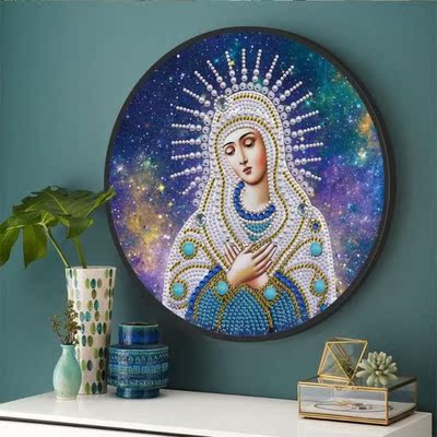 5D DIY Diamond Painting Hanging Ornament Tassel Round Specia