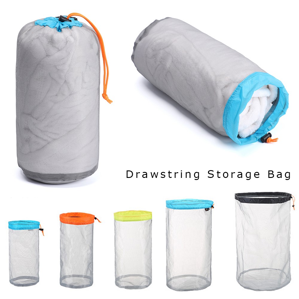 1Pcs Outdoor Stuff Sack Drawstring Storage Bag Camping Sport