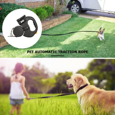 Pet Puppy Leash Automatic Retractable Traction Rope With Lig