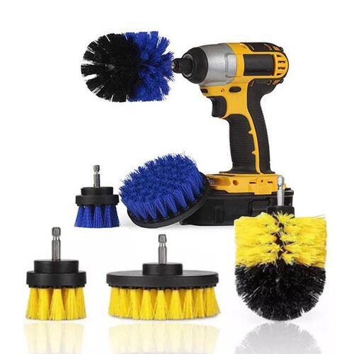 3pcs/set Drill Brush Power Scrub Clean For Leather Plastic W