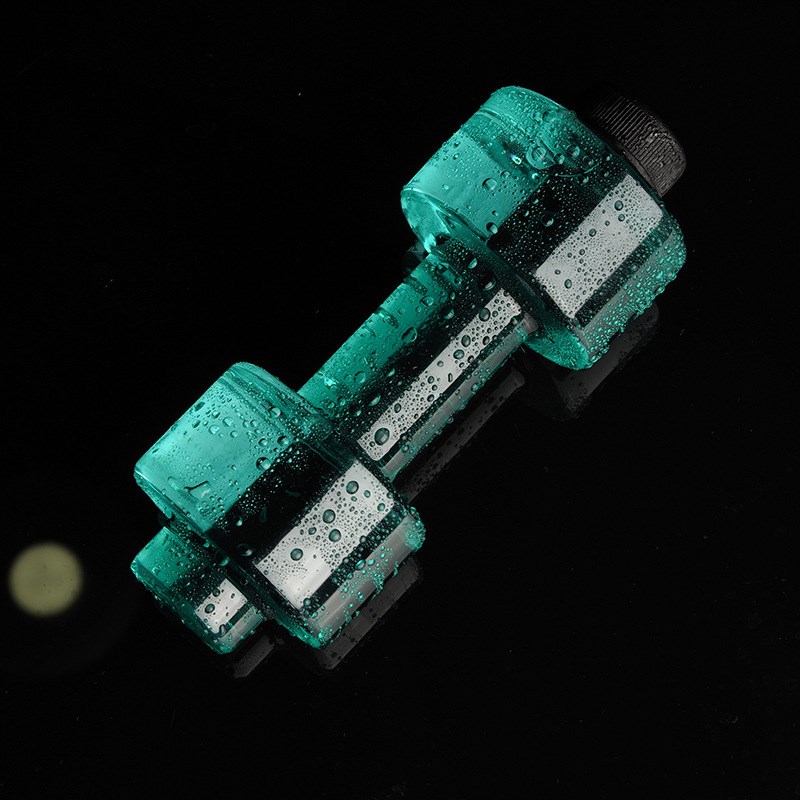 Creative Dumbbell Plastic Bottle Sports Water Bottles Portab