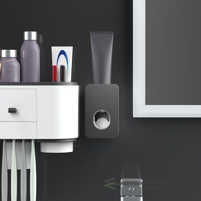 Wall Hanging Toothpaste Squeezer Free Punching Lazy Automati