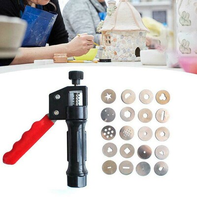 20 Discs Polymer Clay Extruder Craft Sculpey Sculpting Tools