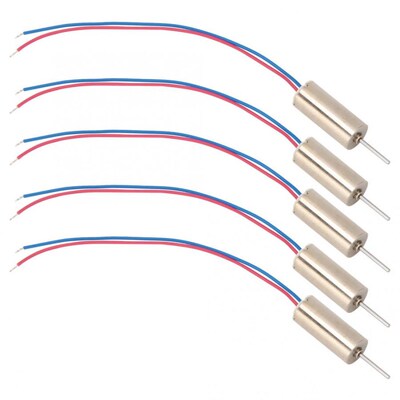 5pcs 6 x 14mm Micro Coreless Motor 3V 53200rpm low power con
