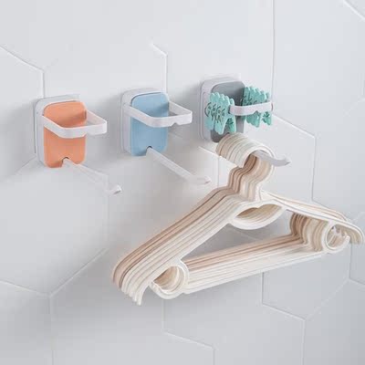 Hanger Wall Mounted Self Adhesive Storage Hook Foldable Plas