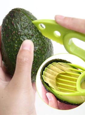 3 In 1 Avocado Slicer Shea Corer Butter Fruit Peeler Cutter