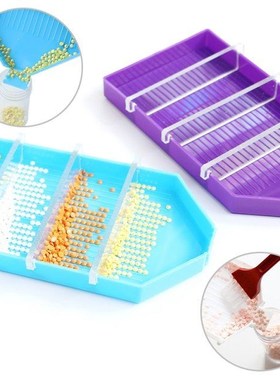 1set Big Drill Plate Tray with 6 Slots Baffles DIY Diamond P