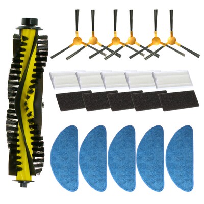 Side brush + Filter + Mop + Roller Brush For NEATSVOR X500/X