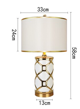 Luxury Ceramic LED Lights Table Lamp Cloth Table Lamps Shade