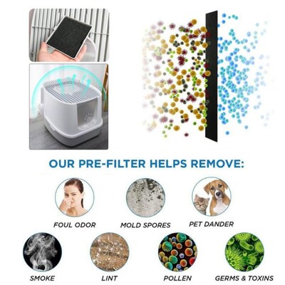 5 Pcs Disposable Deodorization Compost Activated Carbon Filt