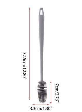 Practical Silicon Cleaning Brush Long Handle Feeding Bottle