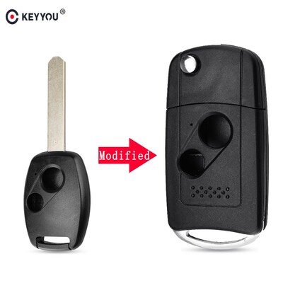 2 Button Modifed Remote Key Shell Case For Honda CRV Civic J
