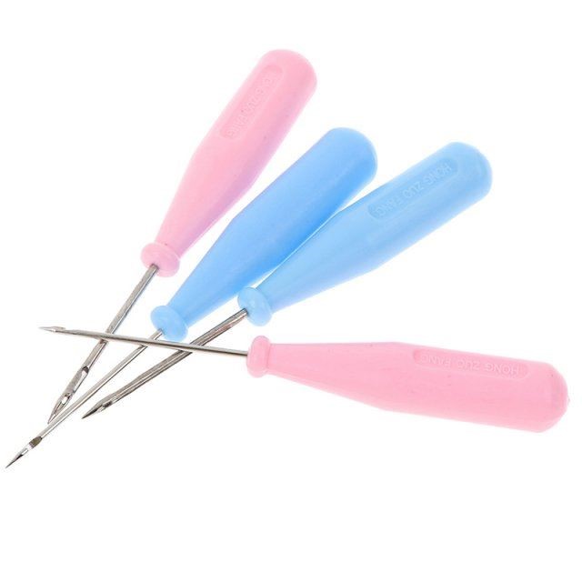 Steel Stitcher Sewing Awl Shoes Bags Hole Hook DIY Handmade