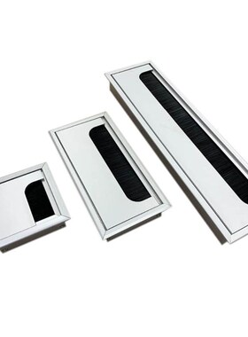 Aluminium Square Rectangle Desk Computer Wire Cable Outlet I