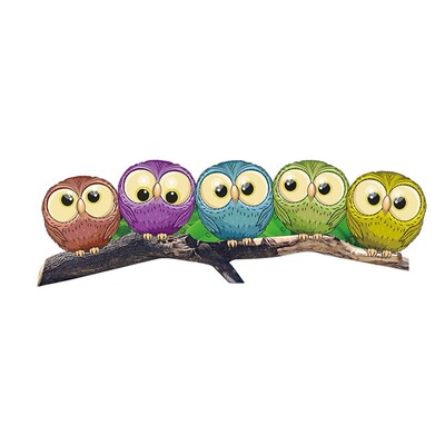 Car Rear Windshield Sticker Cute Owl Rear Wiper Sticker For