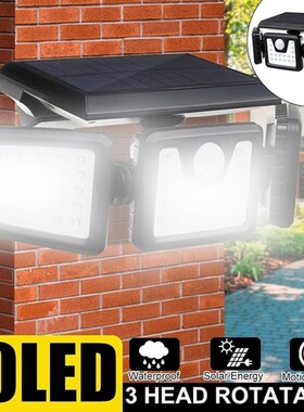 Outdoor solar light 70led Motion sensor wall lamp Energy sav