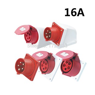 16A 3 pole connector Industrial malefemale sockets SFN-115/