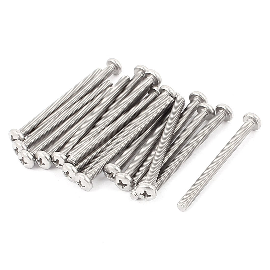Newest 20pcs M4x50mm 304 Stainless Steel Phillips Button Hea