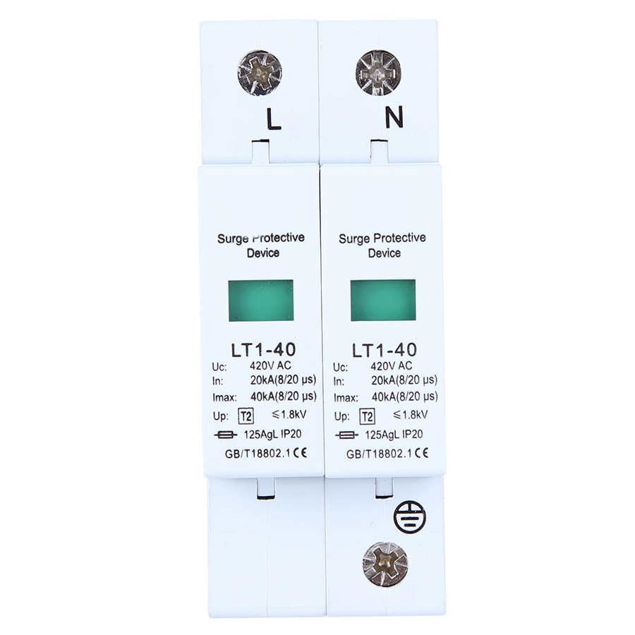 2P 40KA Surge Protector SPD Surge Protective Device Din Rail