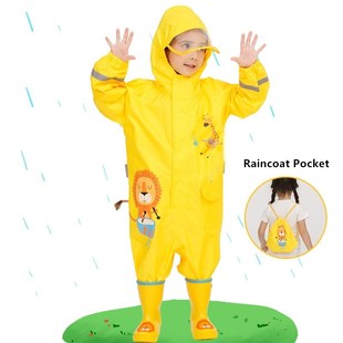 1-10 Years Old Children Raincoat Kids Boys Girls Waterproof