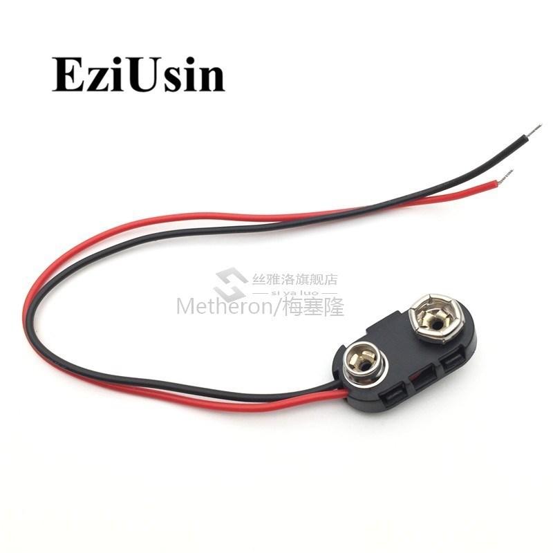 10pcs 6F22 9V Battery Adapter Snap Connector clip Lead Wires-封面