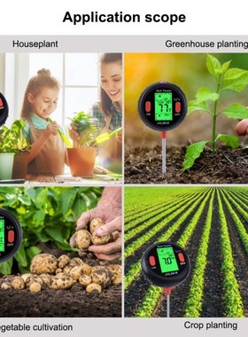 Pro Soil PH Tester Moisture Acidity Analyzer Large-screen Di