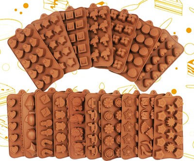 2019 New Silicone Chocolate Mold 25 Shapes 3D