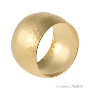1Pc Round Gold Napkin Ring Chairs Buckles Dinner Parties Bir